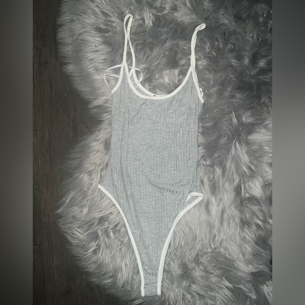 Grey bodysuit